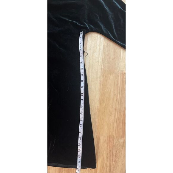 ZARA Woman Emerald Velvet Pullover Belted Knee Length Dress Size Medium - Picture 9 of 12